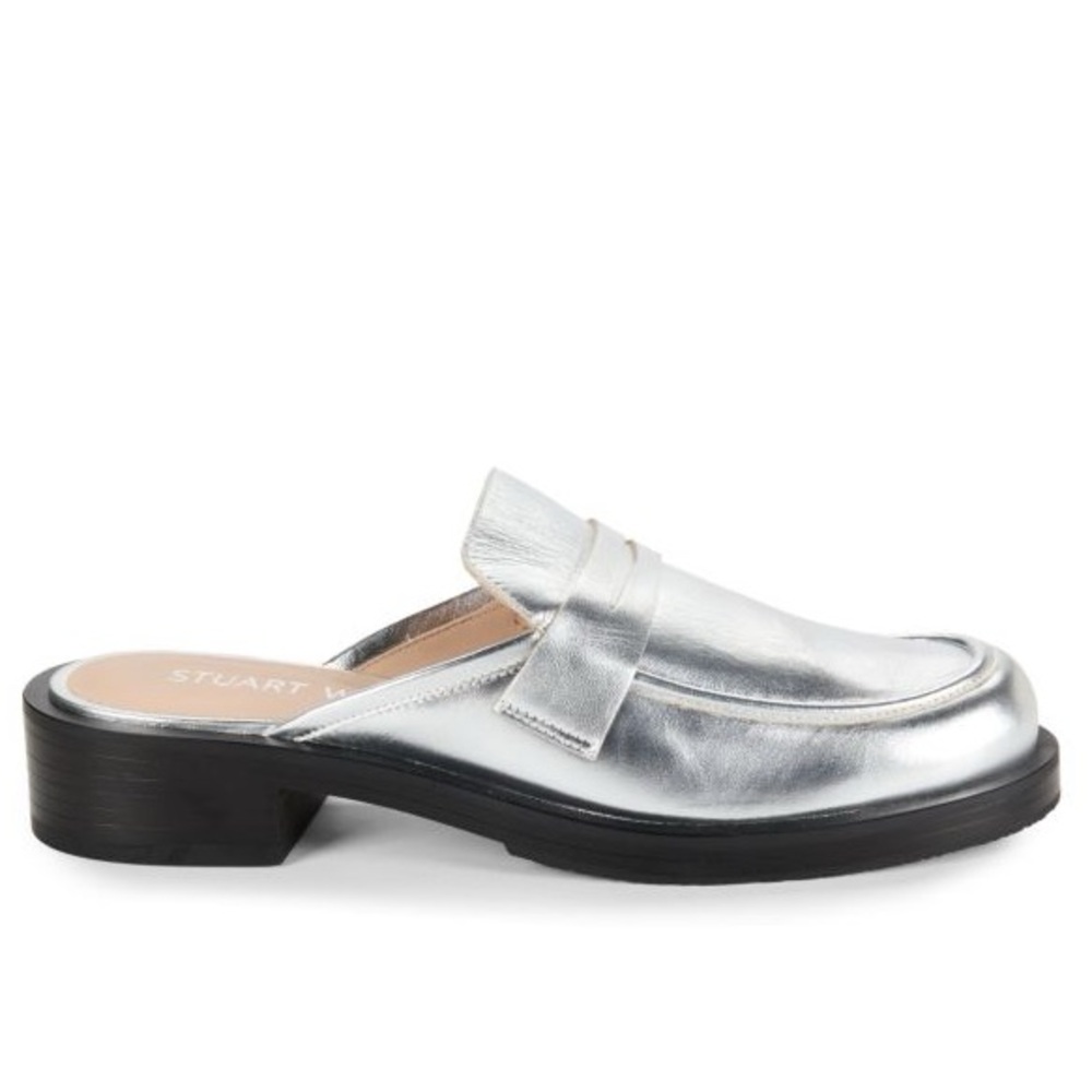 Stuart Weitzman Palmer Bold Apron Toe Mule Size 5.5